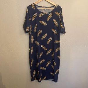 LuLaroe Feather Pattern Dress